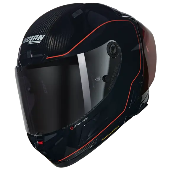 NOLAN X-804 RS ULTRA CARBON SSO DI PICCHE 342 INTEGRAL CASCO NERO ROSSO