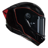 NOLAN X-804 RS ULTRA CARBON SSO DI PICCHE 342 INTEGRAL CASCO NERO ROSSO