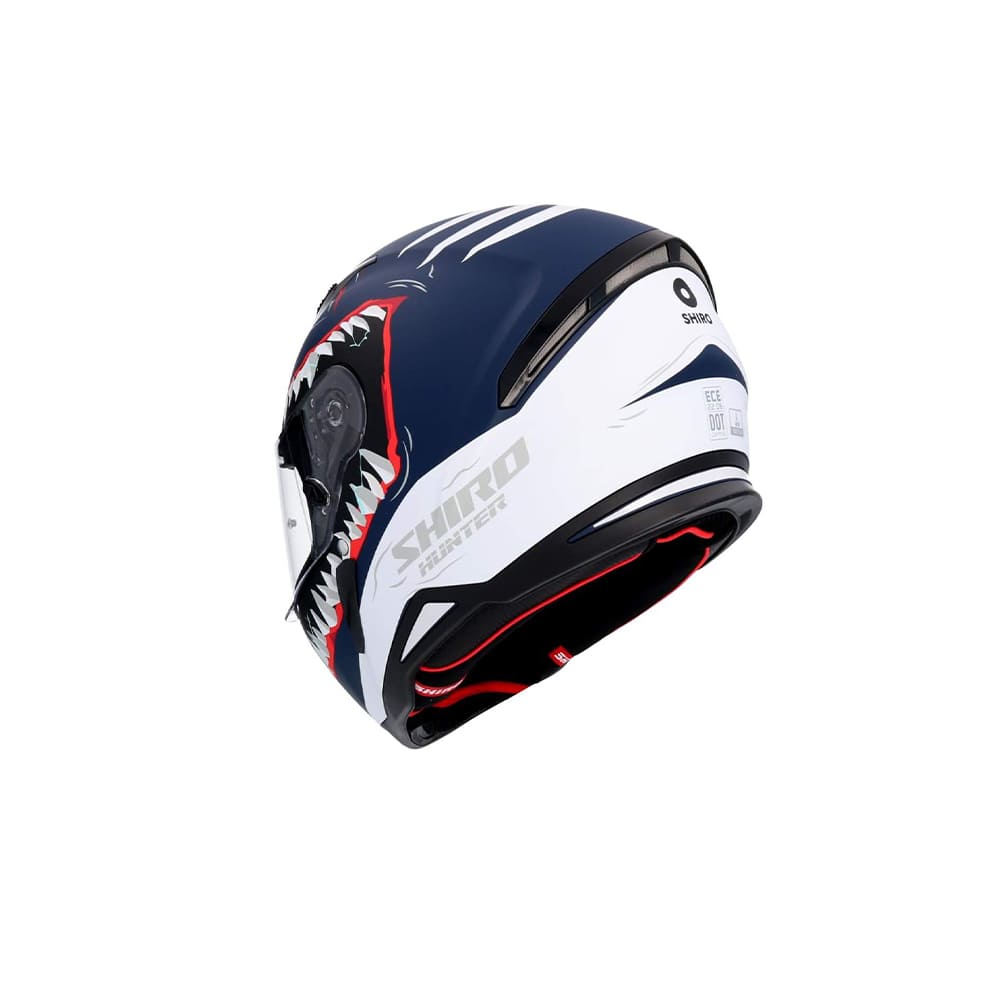 SHIRO CASCO HUNTER SHARK DARK BLUE MATE