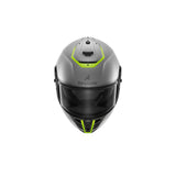 shark spartan rs blank integral casco de moto mat plata amarillo