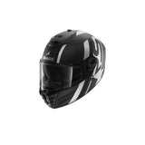 SHARK SPARTAN RS CARBON SHAWN NEGRO CARBÓN MATE PLATA