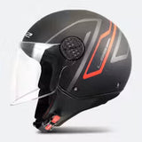 LS2 OF558 SPHERE LUX II MINIM CASCO DE MOTO NEGRO ROJO