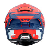 AXOR BRUTALE PLEXUS CASCO INTEGRL DE MOTO AZUL MATE ROJO