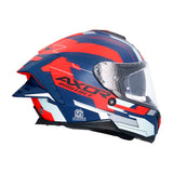AXOR BRUTALE PLEXUS CASCO INTEGRL DE MOTO AZUL MATE ROJO