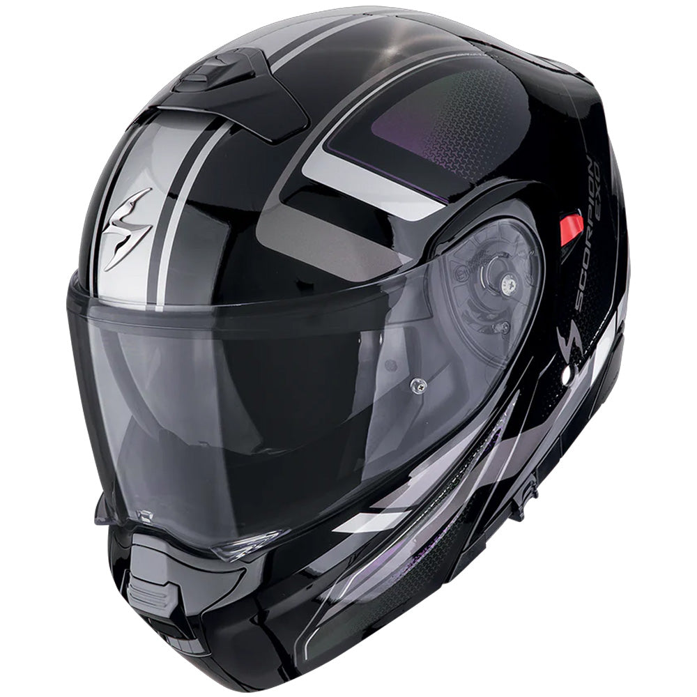 SCORPION EXO-930 EVO ARDENS CASCO MODULAR NEGRO CAMALEÓN