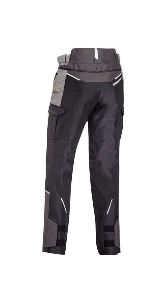 IXON BALDER PT HOMBRE MOTO PANTALONES NEGRO GRIS AMARILLO BRILLANTE
