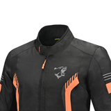 BELA BRADLEY CHAQUETA DE MOTO DE HOMBRE TEXTIL NEGRO NARANJA