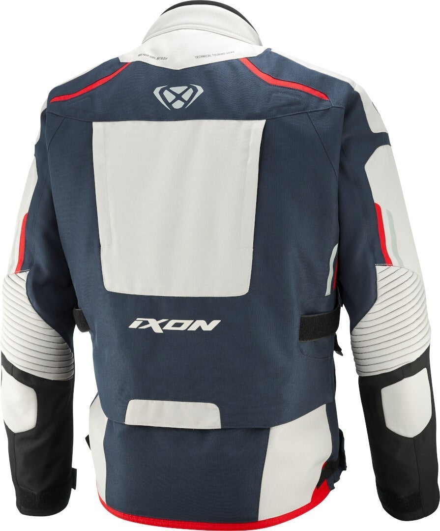 IXON Midgard C Chaqueta Textil Impermeable Motocicleta Gris/Azul
