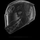 SHARK SPARTAN RS CARBON SHIEVER Mat Carbon Anthra Plata Casco De Moto