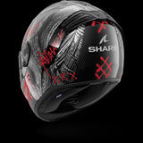 SHARK SPARTAN RS CARBON SHIEVER Carbon Anthra Rojo Casco De Moto