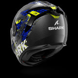 SHARK SPARTAN GT PRO CARBON SPEED-VIB Carbon Anthra Azul Casco De Moto