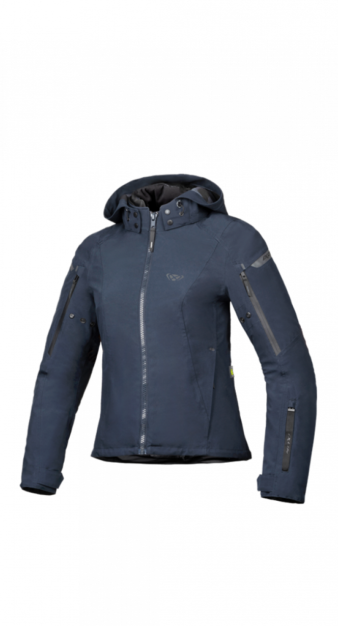 IXON BURNING Mujer Textil Motocicleta Chaqueta MARINA DE GUERRA