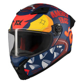 AXXIS CASCO FENIX ANGRY FACE C5 AZUL/NARANJA MATE