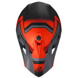 STORMER CASCO MADNESS MOTOCROSS BLACK ORANGE METAL MATT
