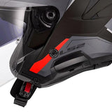 LS2 OF618 VERSO II AIR CASCO DE MOTO NEGRO ROJO