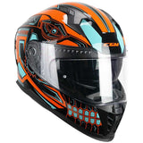 CGM 311M BLAST MAYA Integral Casco Negro Naranja Azul