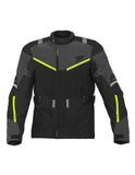 SEVENTY DEGREES SD-JT83 INVIERNO CHAQUETA DE MOTO TOURING HOMBRE NEGRO AMARILLO FLUOR