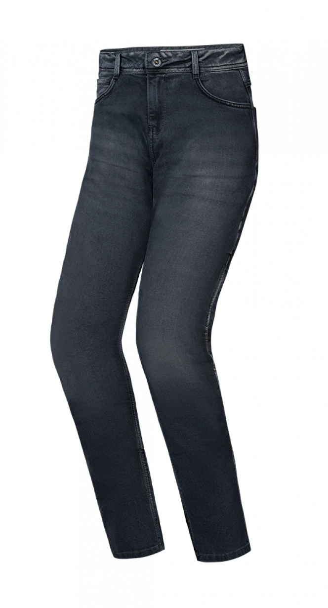 IXON DANY MUJER PANTALONES MOTO JEANS NOIR DÉLAVÉ