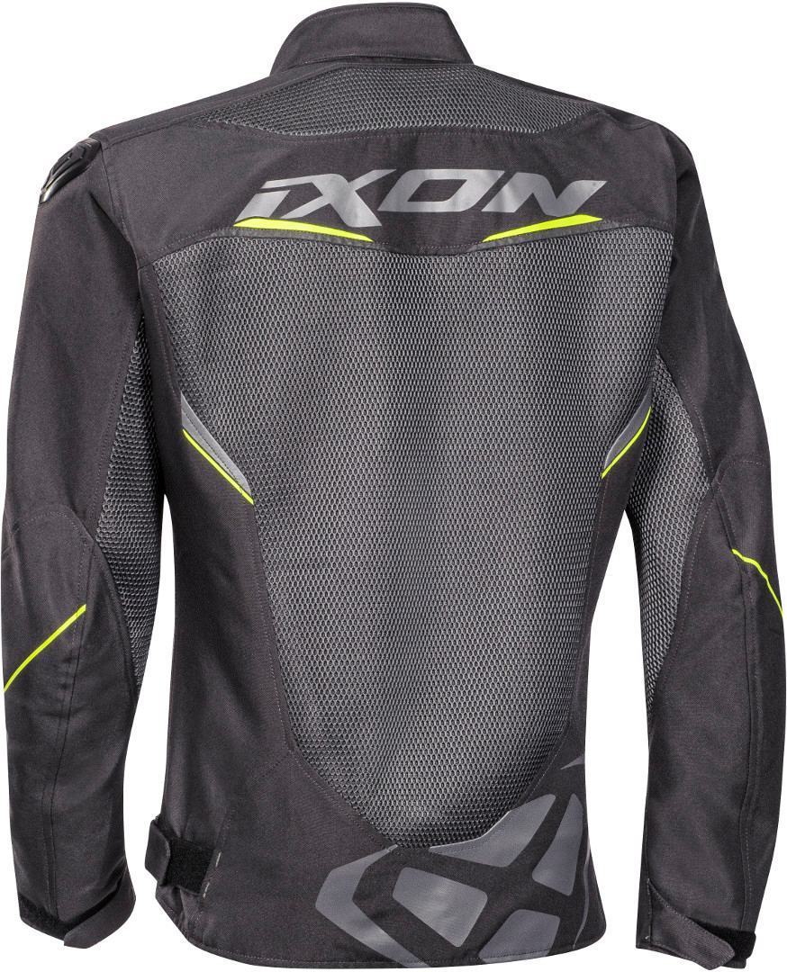 IXON DRACO Hombre Moto Textil Chaqueta Antracita Gris Amarillo