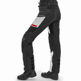 SHIMA DUNE PANTALONE TEXTIL DE MOTO MUJER NEGRO HIELO ROJO