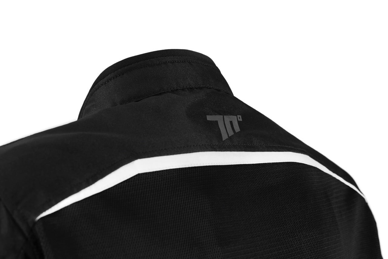 SEVENTY SD-JR30.1 CHAQUETA MOJAVE VERANO RACING HOMBRE NEGRA/BLANCA - SECURTEX MOTOR S.L (t/a MaximoMoto)