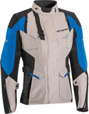 IXON Eddas Mujer Textile Moto Chaqueta Gris Negro Azul