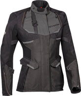 IXON Eddas Mujer Textile Aventura Moto Chaqueta Negro Antracita