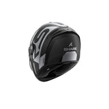 SHARK SPARTAN RS CARBON SHAWN NEGRO CARBÓN MATE PLATA