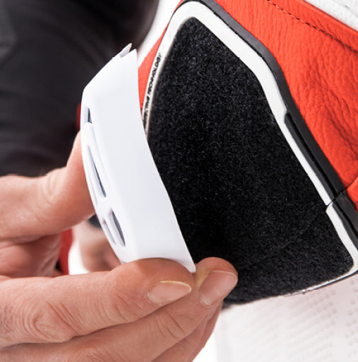 IXON DESLIZADORES DE CODO PROTECTOR MOTO CARRERAS NEGRO BLANCO