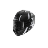 SHARK SPARTAN RS CARBON SHAWN NEGRO CARBÓN MATE PLATA