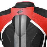 SPYKE ESTORIL EVO LEATHER JACKET BLACK FLUORED