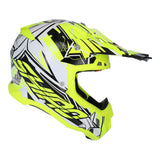 SHIRO MX-917 THUNDER 3 Casco de moto De Motocross Amarillo Flúor
