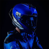 SHARK AERON GP BLANK DE CARBONO CASCO DE CARRERAS DE MOTO AZUL ANTRACITA(Maximo Moto S.L)