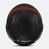 LS2 OF558 SPHERE LUX II MINIM CASCO DE MOTO NEGRO ROJO
