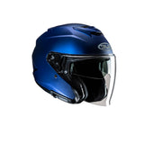 HJC i31 Casco abierto para moto S.flat azul metalizado