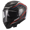 LS2 FF807 DRAGON SUBIC CASCO DE MOTO BLANCO AZUL ROJO