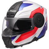 LS2 FF902 SCOPE II DURIA CASCO DE MOTO BLANCO AZUL ROJO