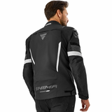 SHIMA SOLID 2.0 CHAQUETA TEXTIL DE MOTO HOMBRE NEGRO BLANCO