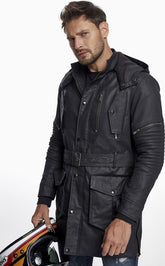 SPYKE - BARCELONA LONG JACKET BLACK