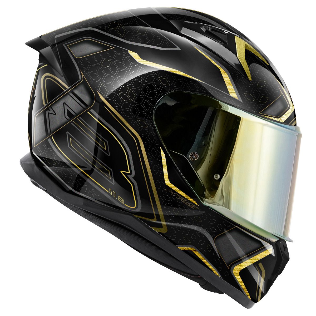 GIVI 508 MYSTICAL Moto Casco Integral Negro Bronce Oro