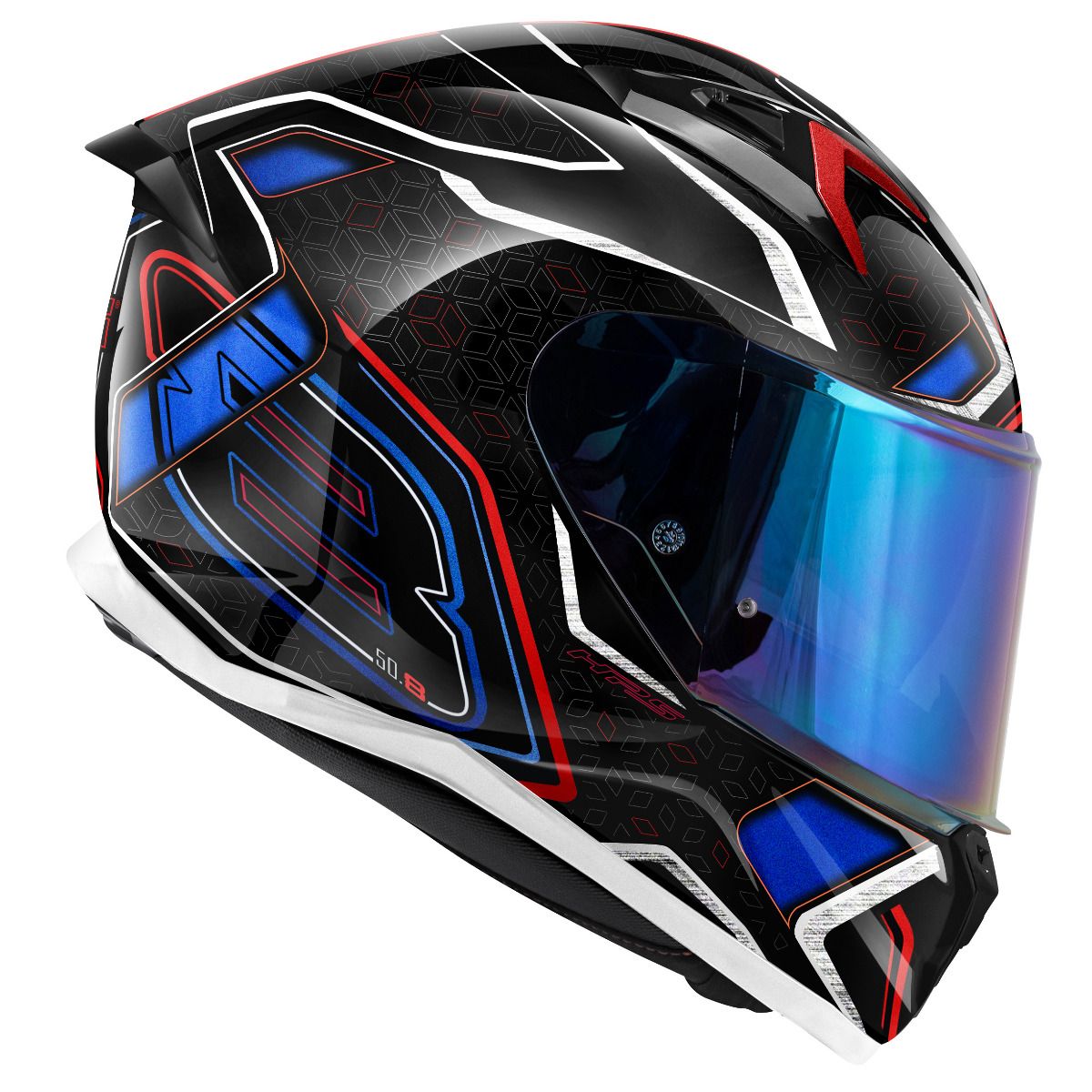 GIVI -CASCO FULL 508/MYSTICAL NEGRO/ROJO-AZUL.METAL - SECURTEX MOTOR S.L (t/a MaximoMoto)