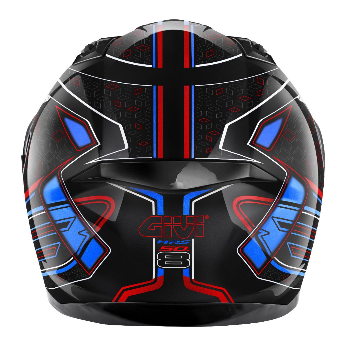 GIVI -CASCO FULL 508/MYSTICAL NEGRO/ROJO-AZUL.METAL - SECURTEX MOTOR S.L (t/a MaximoMoto)