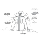 BELA HURRICANE 3 IN 1 CHAQUETA DE MOTO MUJER NEGRO ARENA AMARILLO FLOU