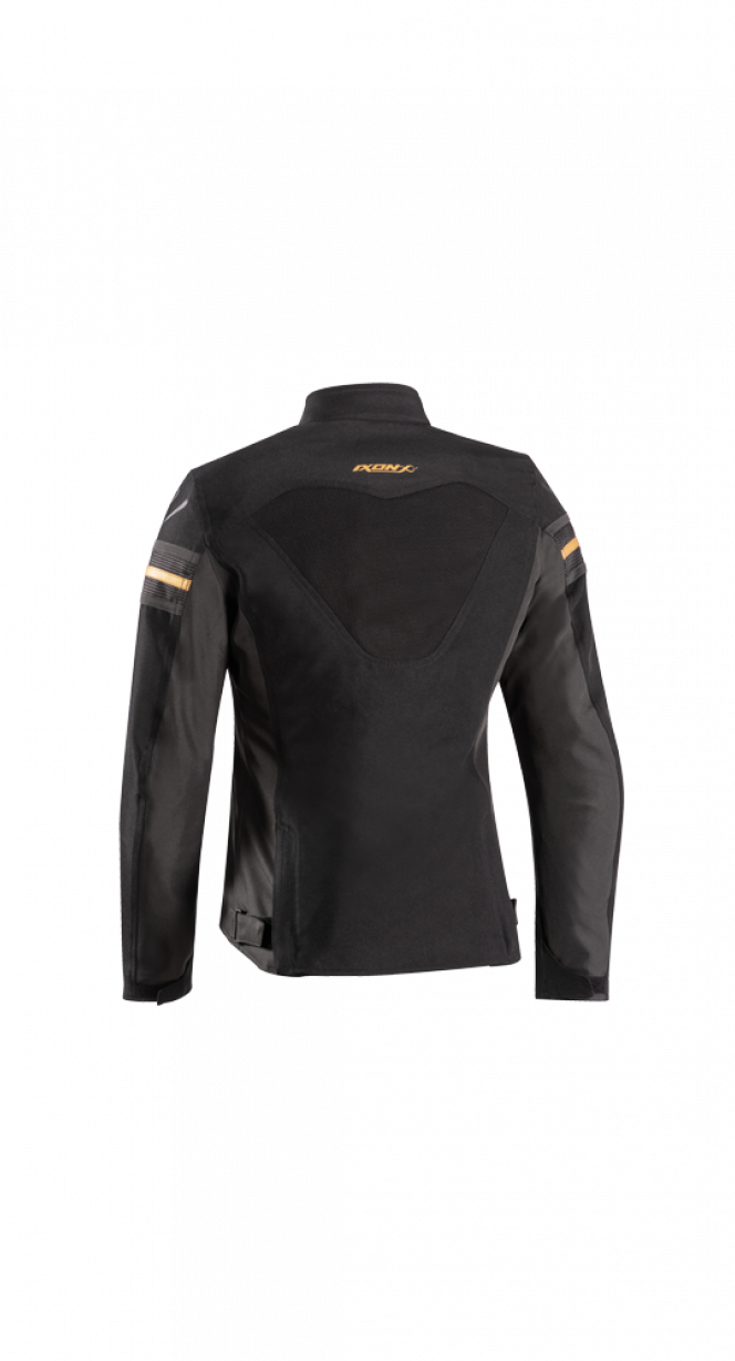 IXON ILANA EVO Moto Textil Mujer Chaqueta Negro Antracita Oro