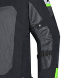 R-TECH SPIRAL MESH JAQUETES DE MOTO HOMES NEGRE GRIS VERD FLUO