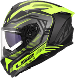 LS2 FF817 CHALLENGER II DRAVIX CASCO DE MOTO H-V AMARILLO