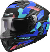 LS2 FF808 STREAM II MIKA CASCO DE MOTO NEGRO AZUL