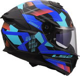 LS2 FF808 STREAM II MIKA CASCO DE MOTO NEGRO AZUL