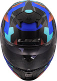 LS2 FF808 STREAM II MIKA CASCO DE MOTO NEGRO AZUL