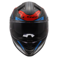 LS2 FF811 VECTOR II C SAVAGE CASCO DE MOTO BLANCO AZUL ROJO
